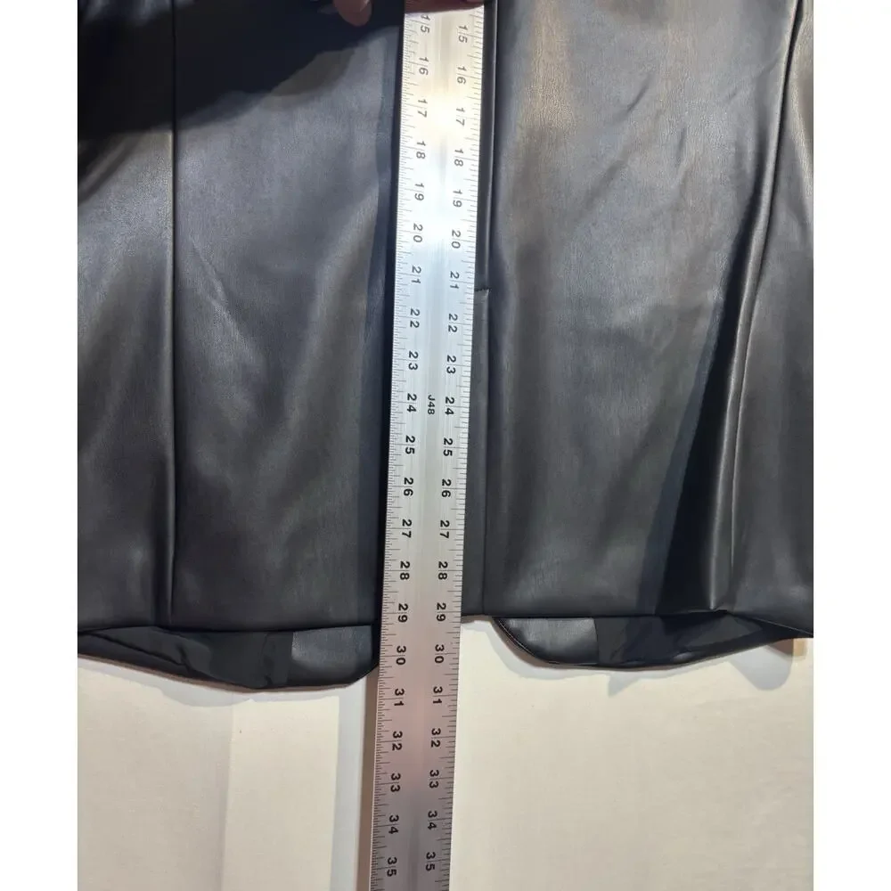 🖤 NWT J. Ferrar Men’s Medium Black Faux Leather Blazer Jacket MSRP $168